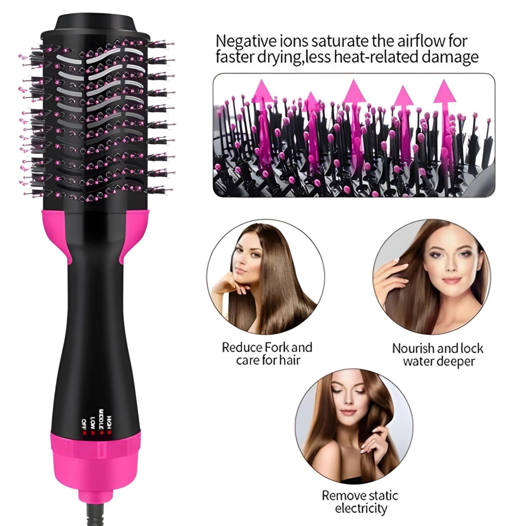 One Step Hair Dryer & Volumizer Brush 3 In 1 Hair Dryer & Brush Dryer + Styler (Allowed To Open Parcel)
