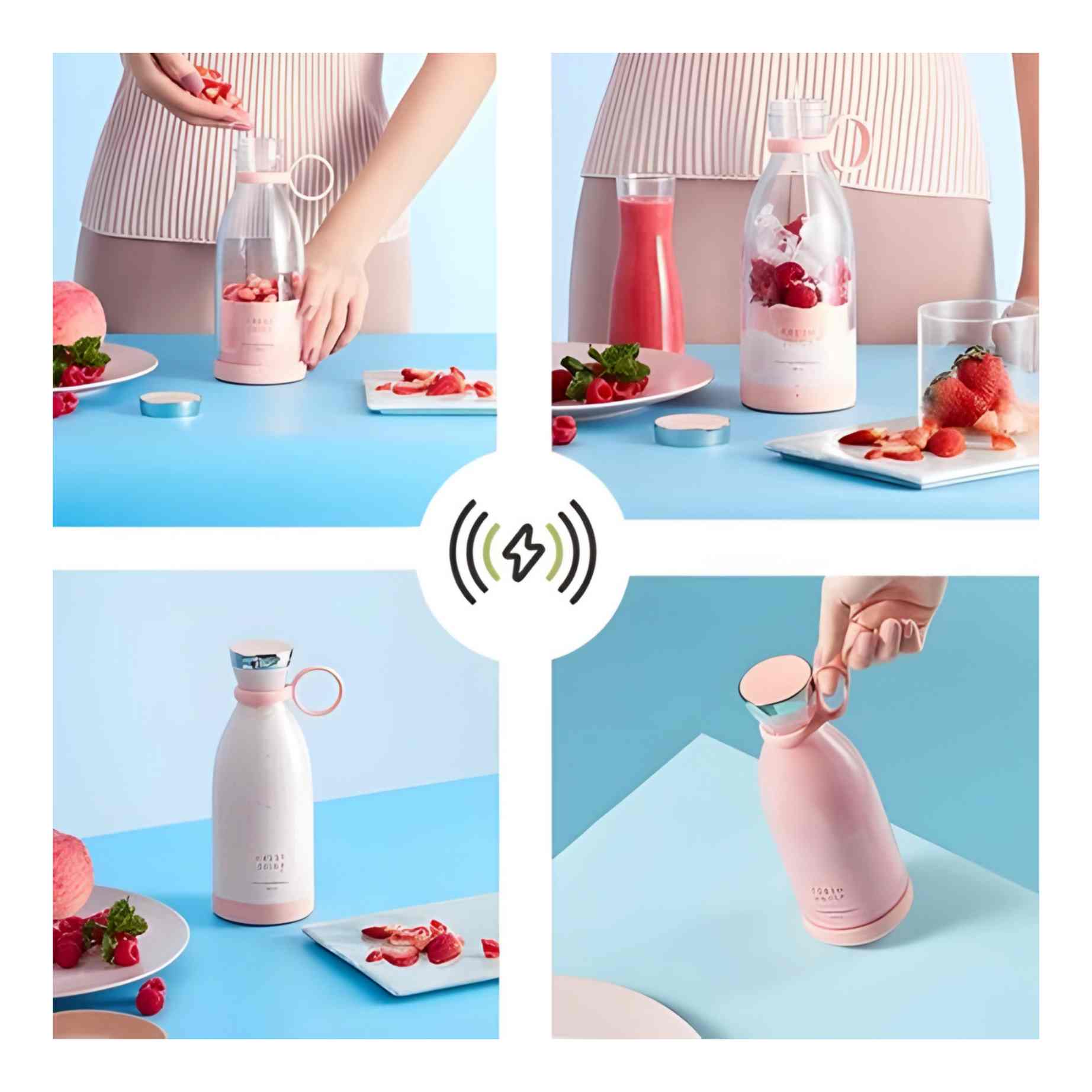 Imported Rechargeable Portable Bottle Blender for Shakes and Smoothies