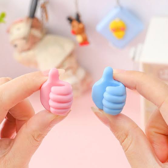 Silicone Thumb-Shaped Wall Hooks – Pack of 10