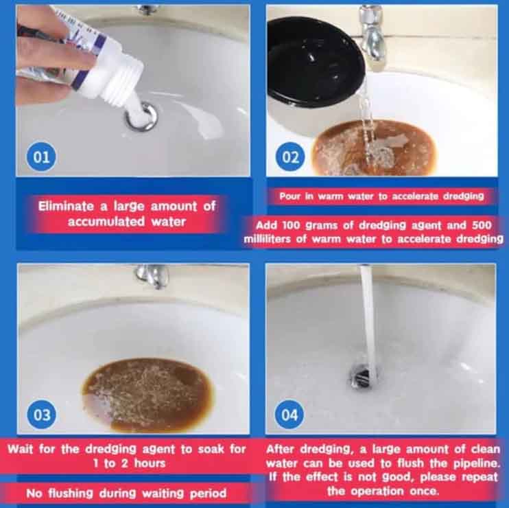Sink & Drain Cleaner Powder – 100g