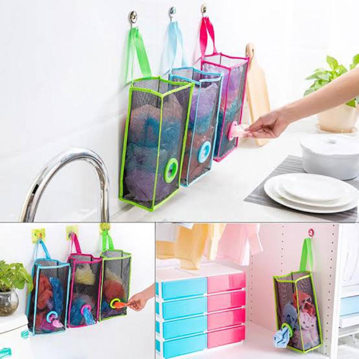Hanging Plastic Bag Holder – Pack of 2