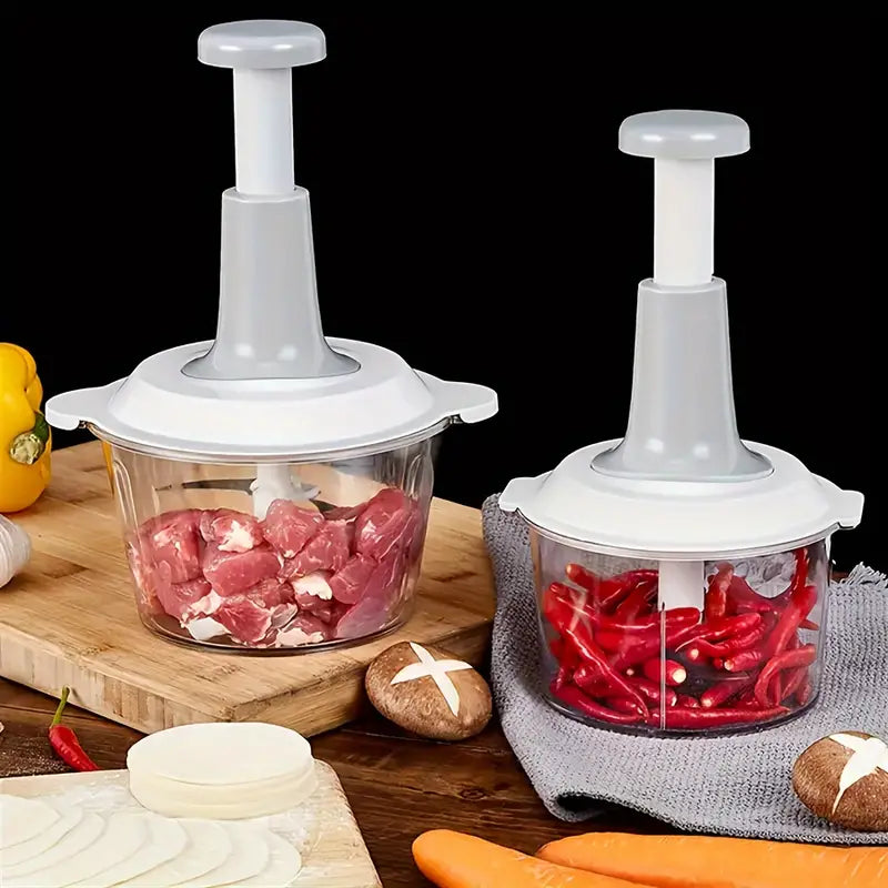 2L Manual Hand-Push Vegetable Chopper & Grater