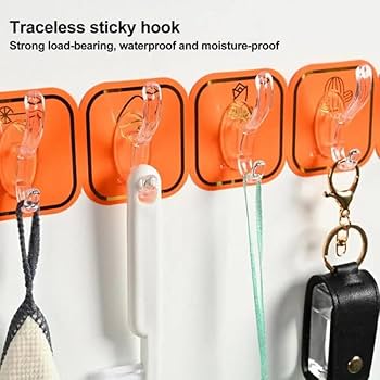 Wall-Mounted 6-Hook Organizer – Pack of 2