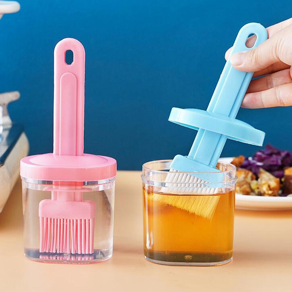 Silicone Brush Oil Bottle