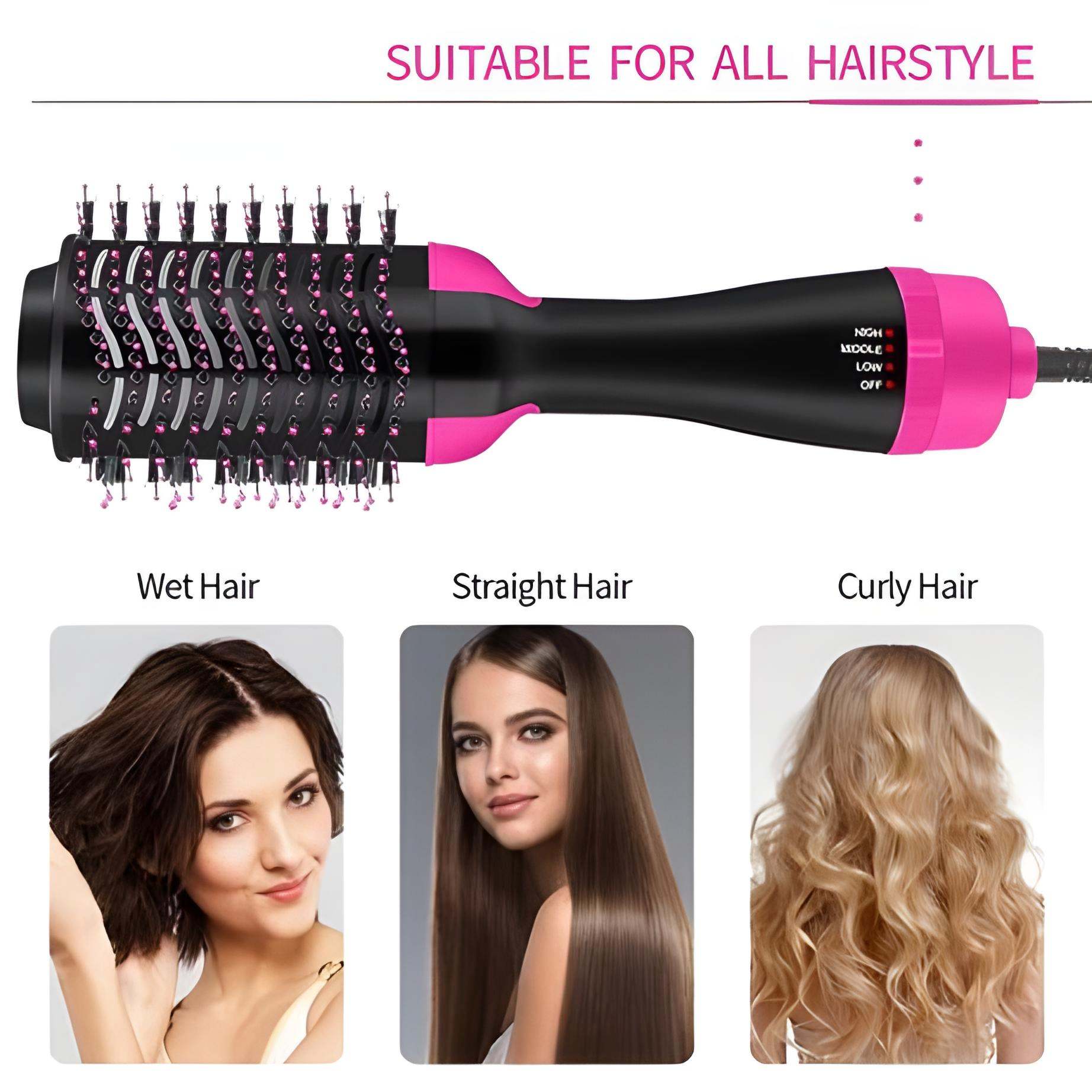 One Step Hair Dryer & Volumizer Brush 3 In 1 Hair Dryer & Brush Dryer + Styler (Allowed To Open Parcel)