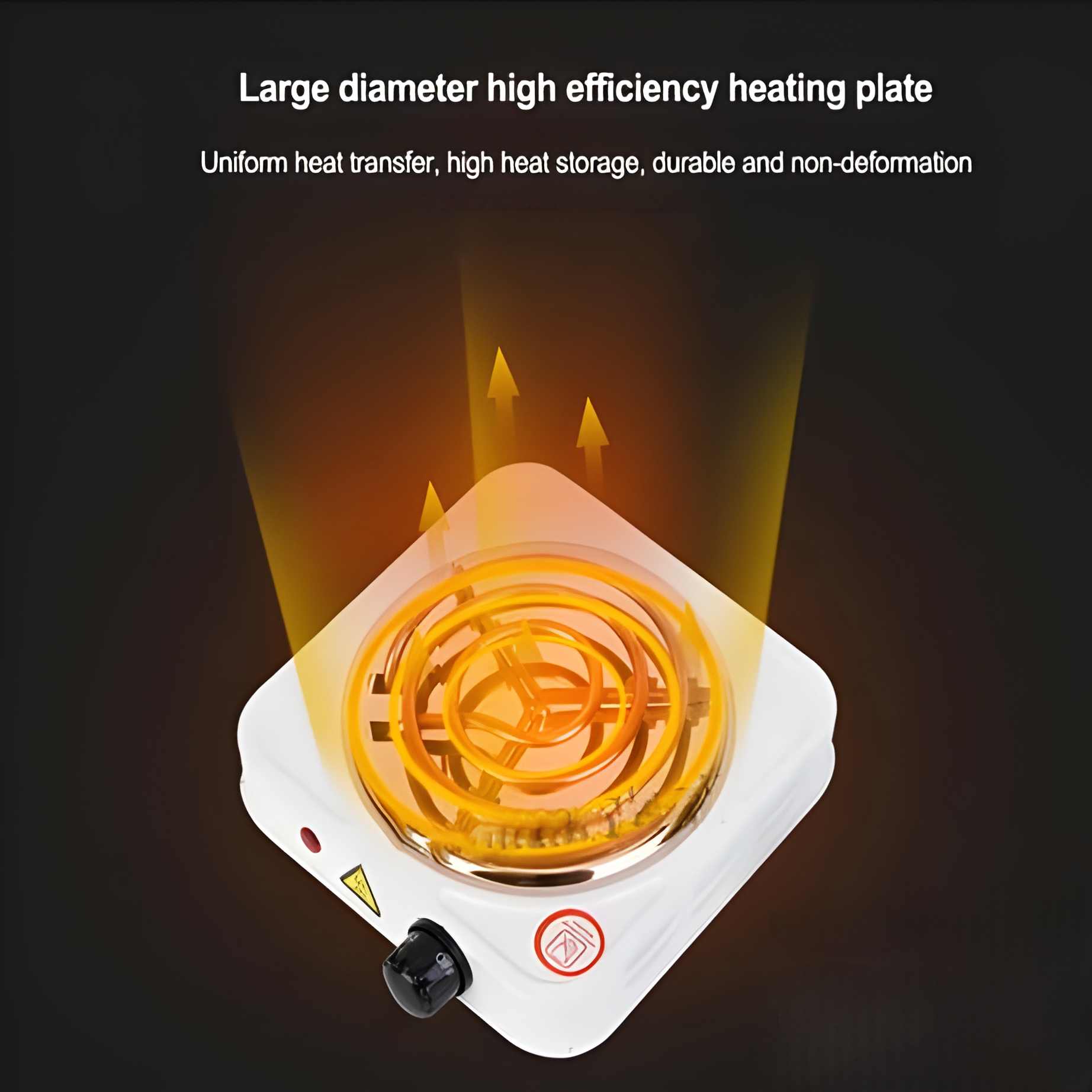 Imported Portable Mini Electric Heater Stove with Adjustable Temperatures & Hot Round Countertop Burner
