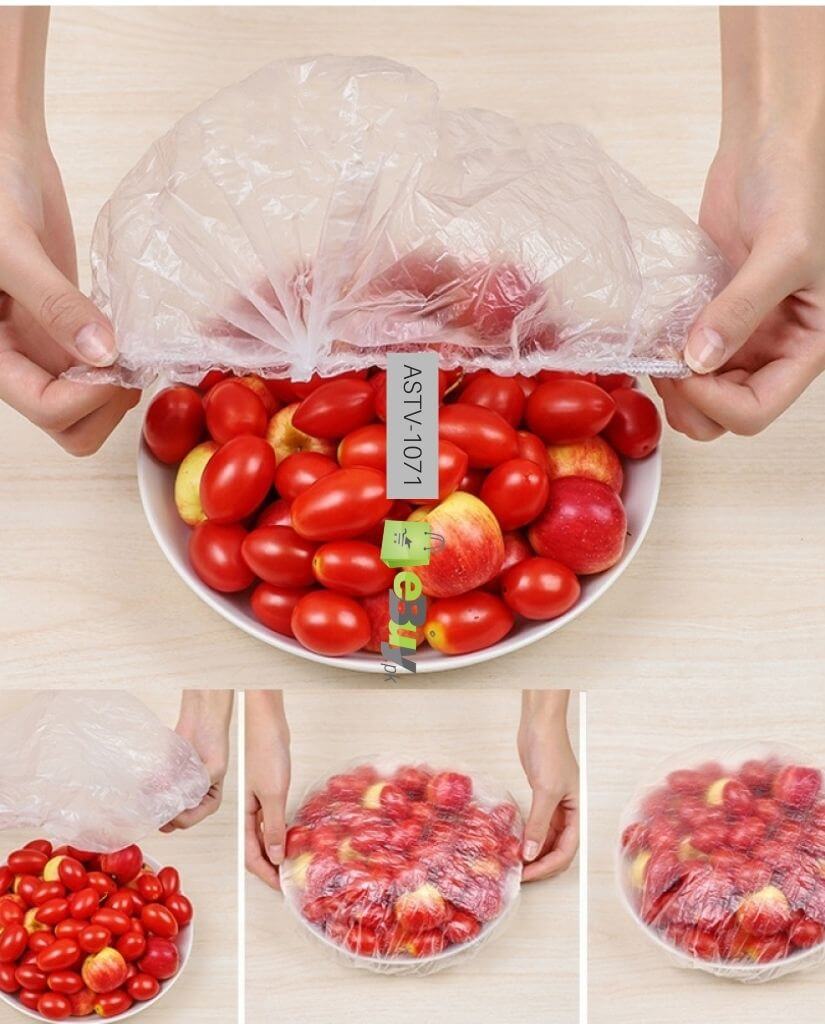 Disposable Elastic Food Covers – Pack of 100