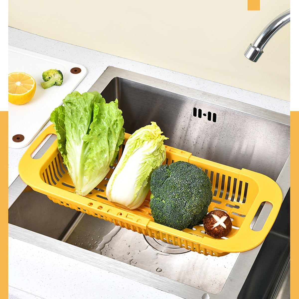 Adjustable Over-Sink Drain Basket