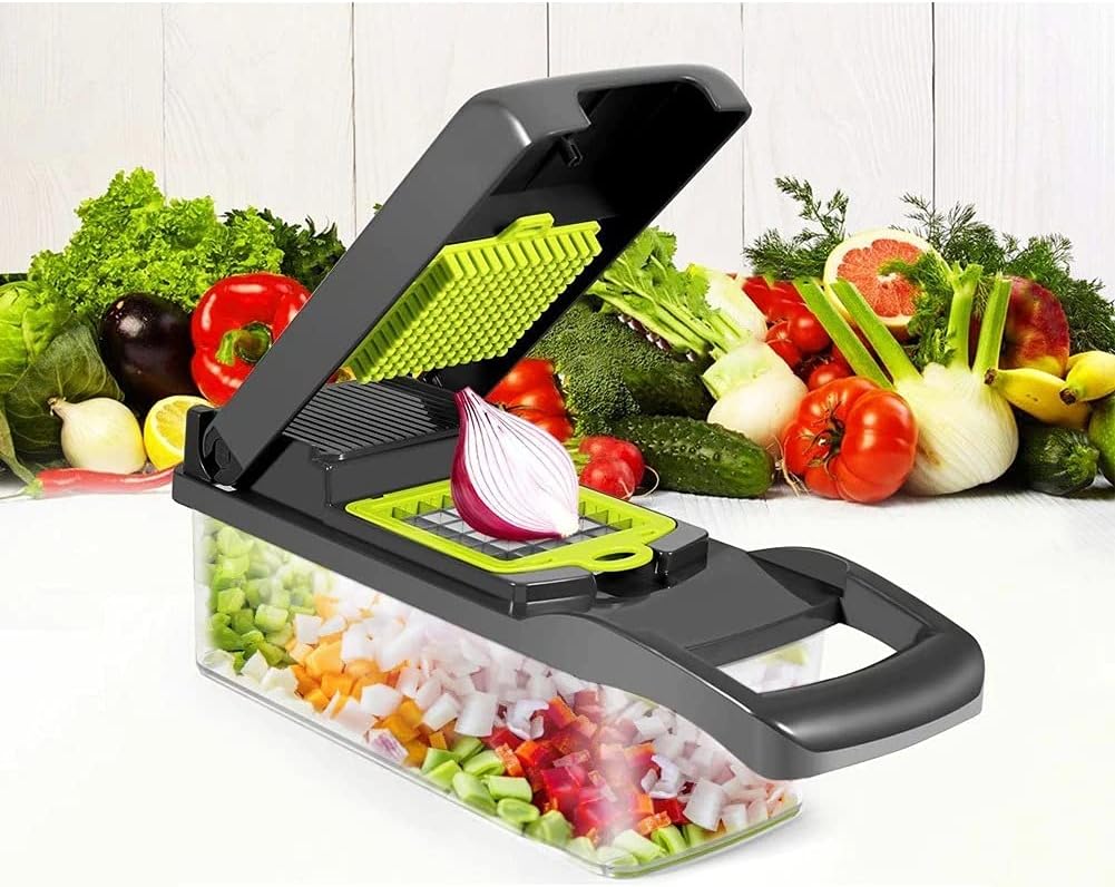 16-in-1 Multifunctional Vegetable Slicer with Basket