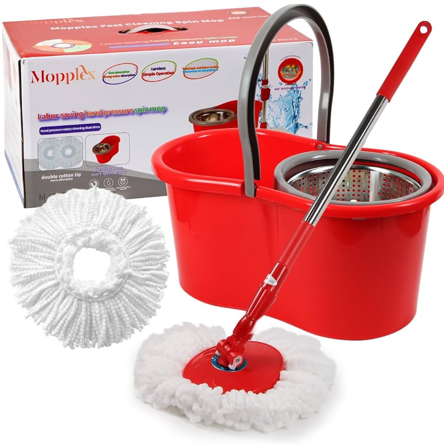360° Spin Mop with Steel Bucket