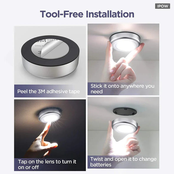 Touch Stick Tap Night LED Light – Pack of 4