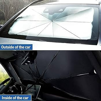 Sun shade outside and inside view