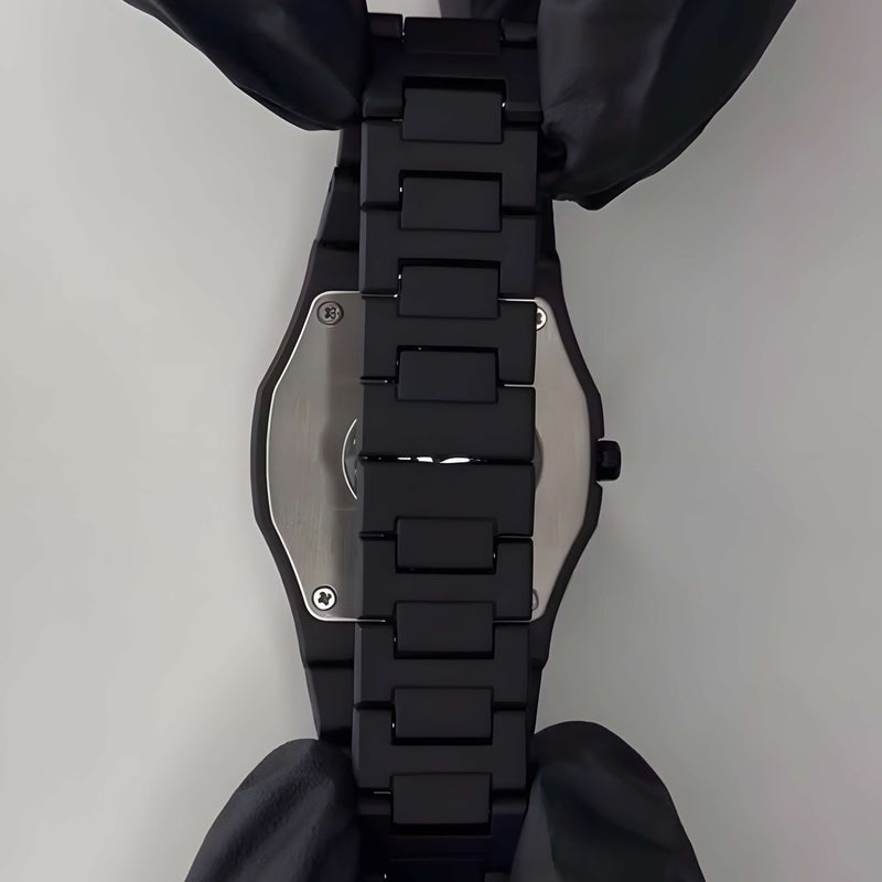 Arabic Aura Watch – Elegant Black Wristwatch with Arabic Numerals