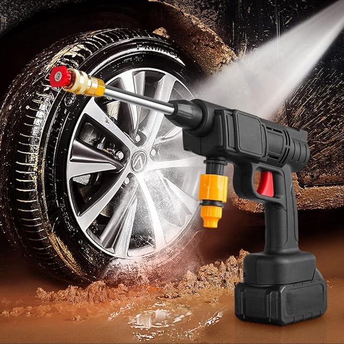 48V Cordless Car Wash Spray Gun – High Pressure Foam Jet Washer (Single Battery)