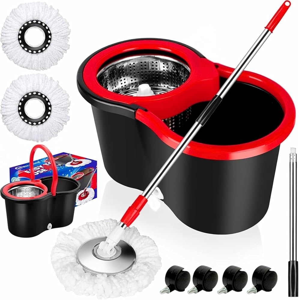 360° Spin Mop with Steel Bucket