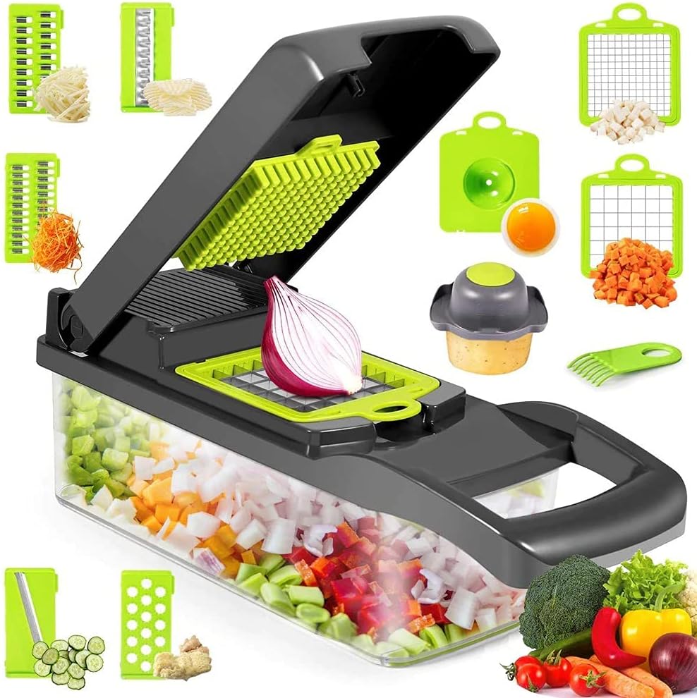 16-in-1 Multifunctional Vegetable Slicer with Basket