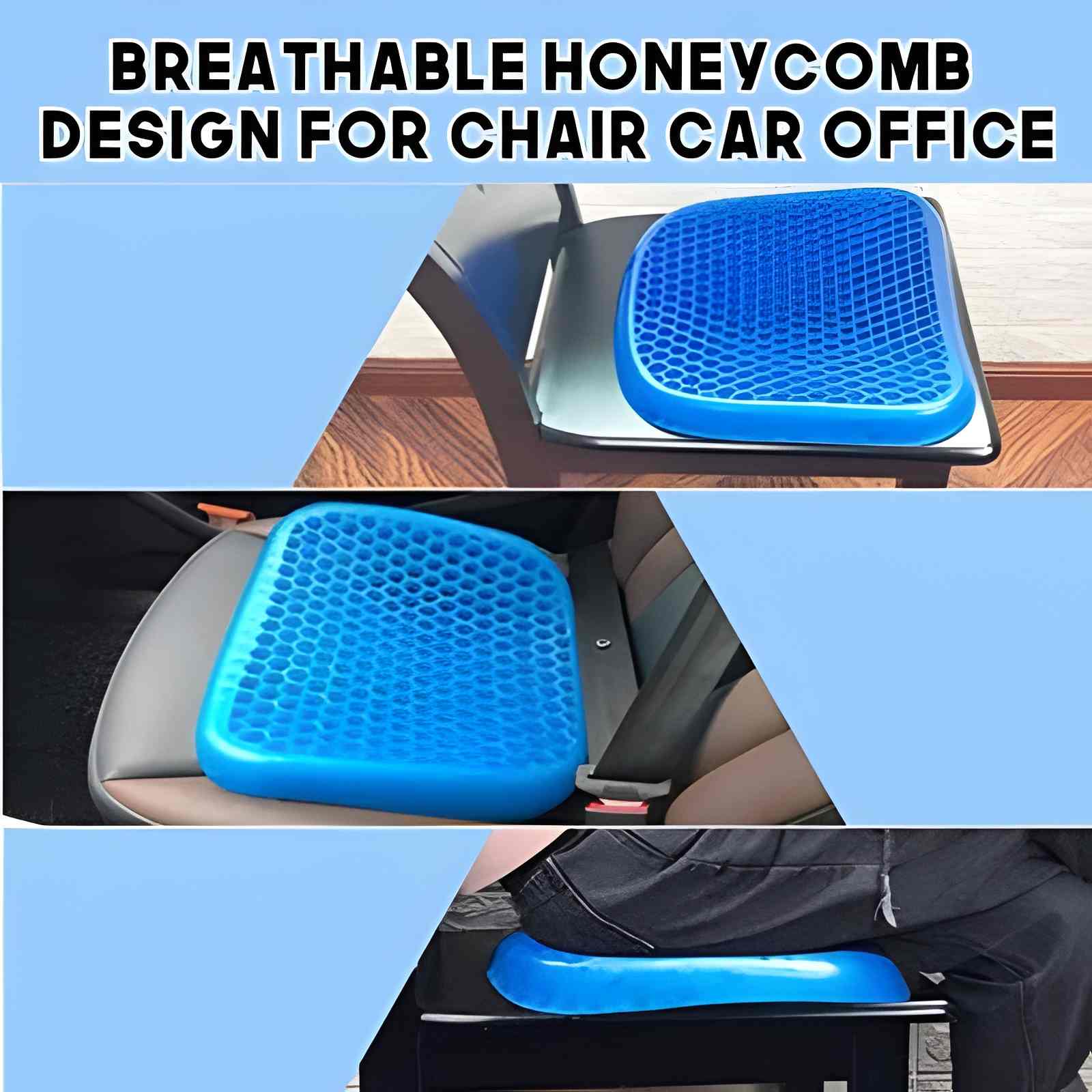 Non Slip Egg Sitter Gel Seat Cushion Soft Sitting Support Pad Cushion for Car and Office Chair Seat Pads