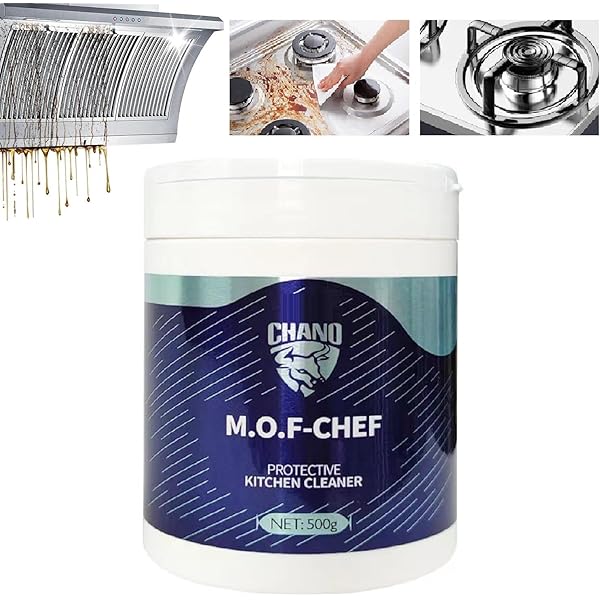 MOF Chef Heavy-Duty Kitchen Oil Stain Cleaning Powder
