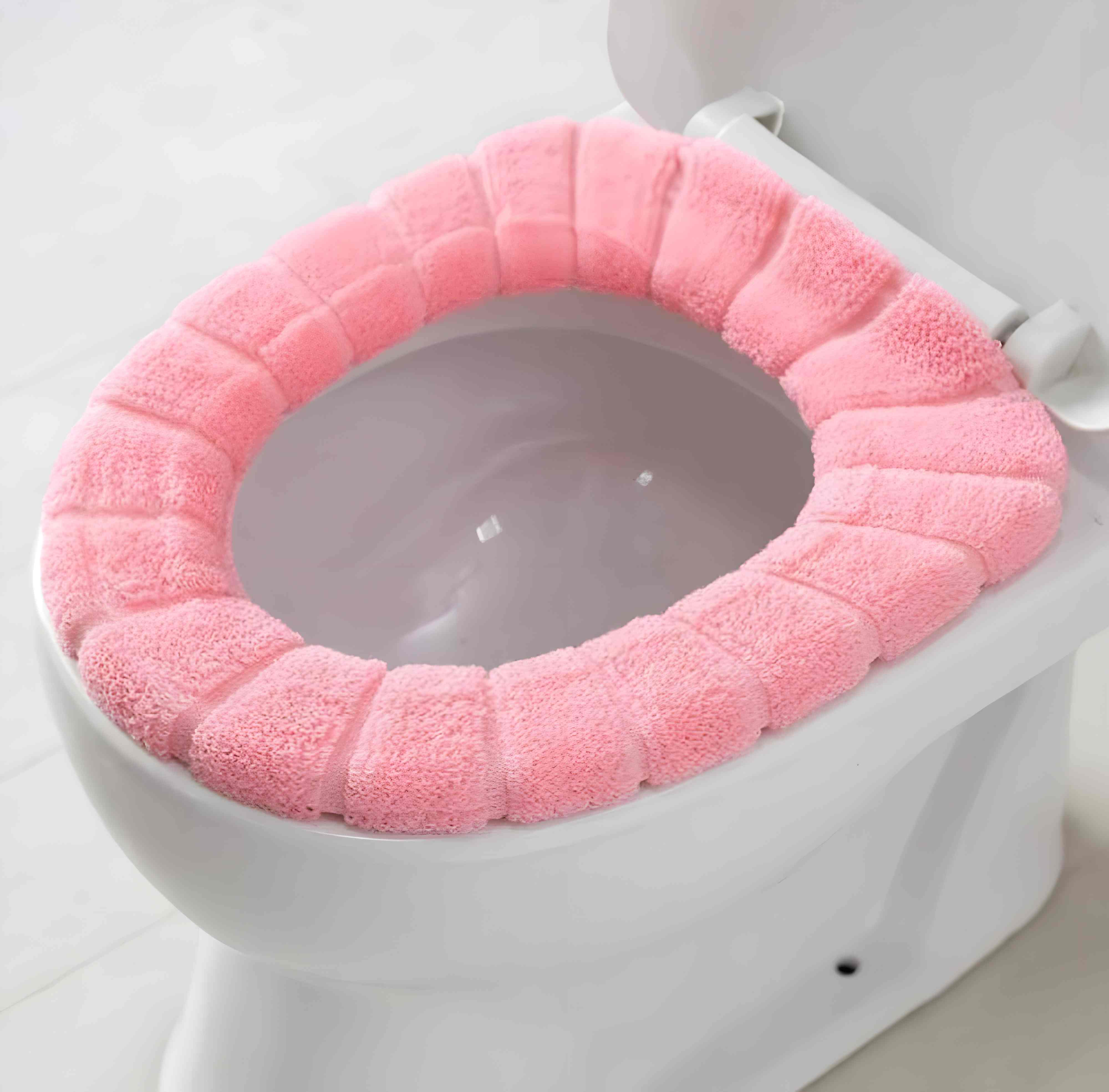 Universal Soft-Touch Cushioned Toilet Seat Cover – Machine Washable Plush Comfort