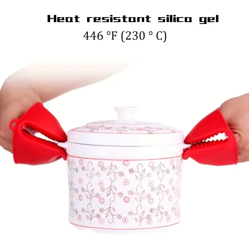 Silicone Heat-Resistant Pot Holder Clips – 1 Pair