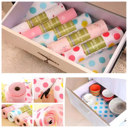 2 Rolls Anti Slip Foamic Sheets For Shelves Wardrobe Kitchen Cabinet Fridge, Table (Random Design)