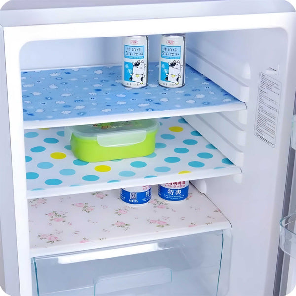 2 Rolls Anti Slip Foamic Sheets For Shelves Wardrobe Kitchen Cabinet Fridge, Table (Random Design)