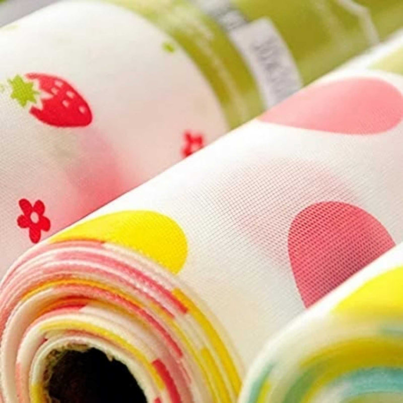 2 Rolls Anti Slip Foamic Sheets For Shelves Wardrobe Kitchen Cabinet Fridge, Table (Random Design)