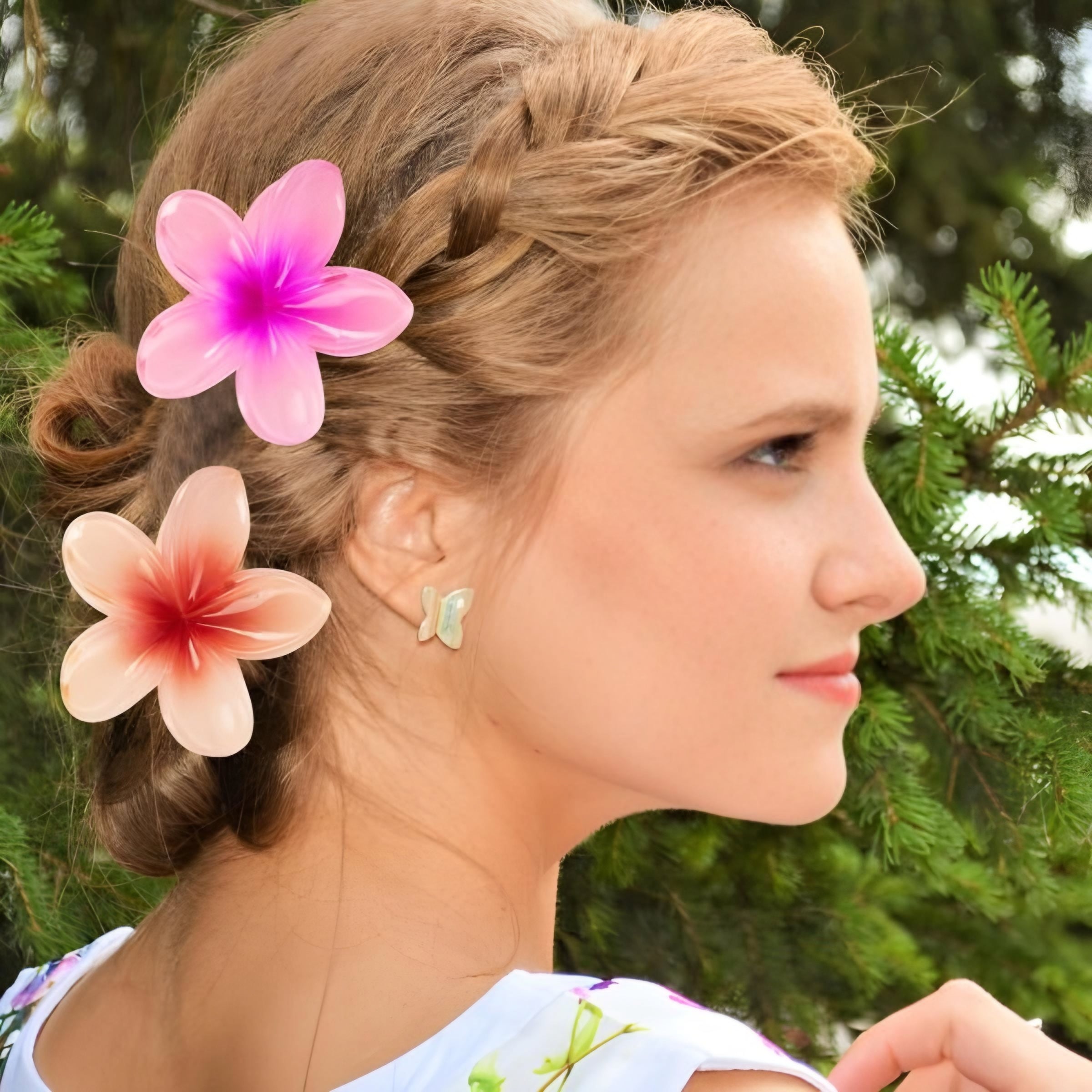 Flower Hair Clip Colorful Hair Band For Girls 