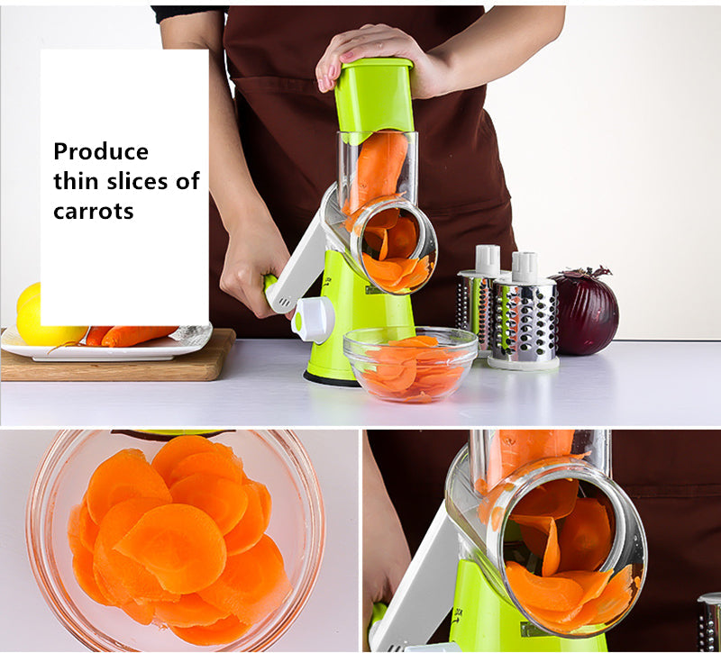 Tabletop Drum Grater & Vegetable Slicer