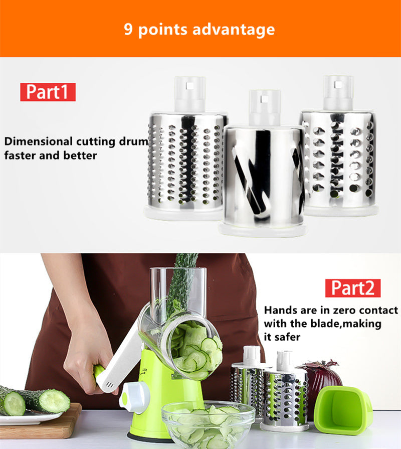 Tabletop Drum Grater & Vegetable Slicer