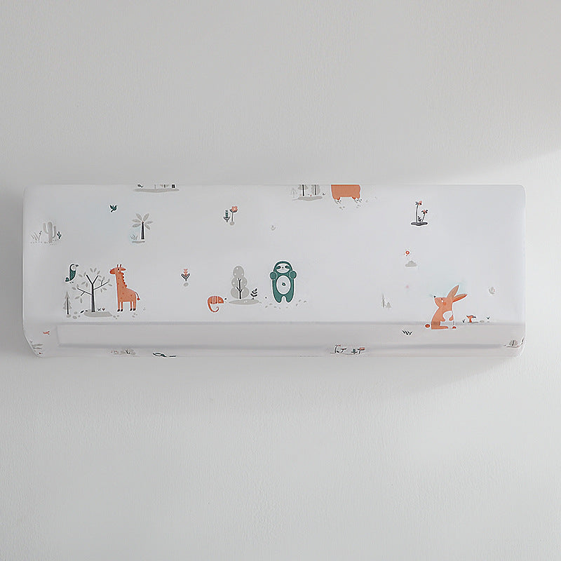 2x Cute Cartoon Printing Dust Cover For AC (1 Ton)
