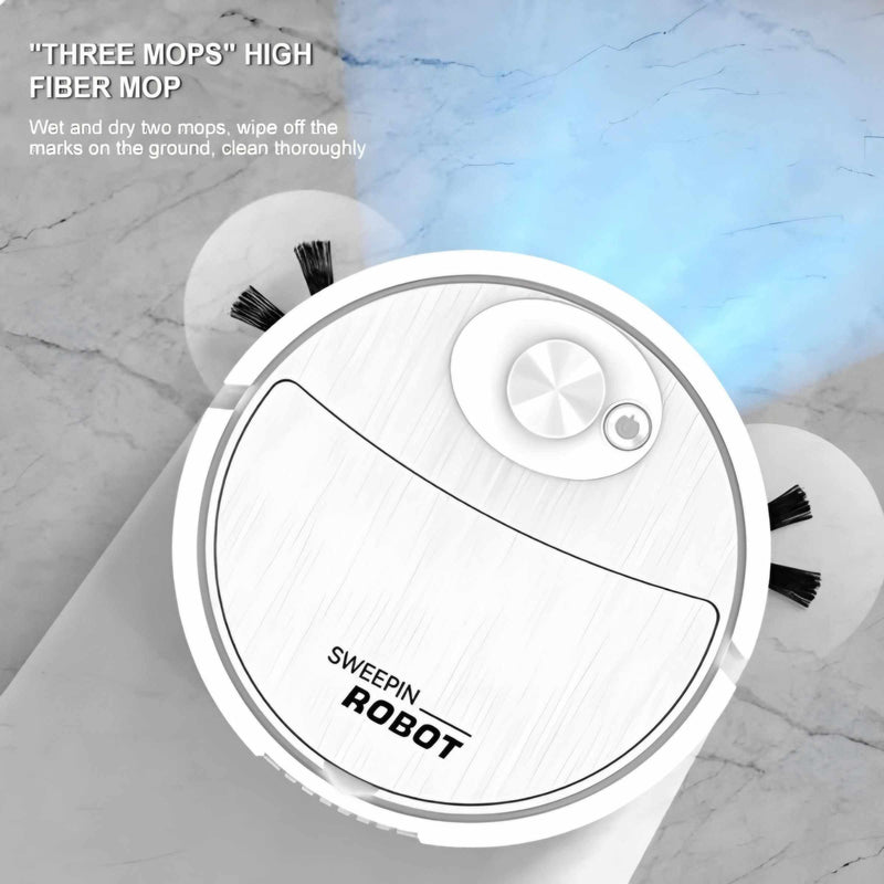 Mini Wireless Smart Sweeping Robot Rechargeable Vacuum Cleaner For Home Office