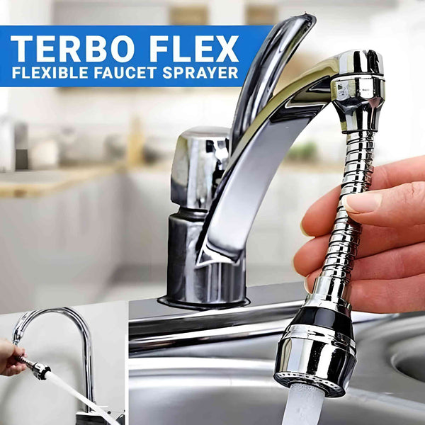 Turbo Flex 360° Flexible Faucet Sprayer