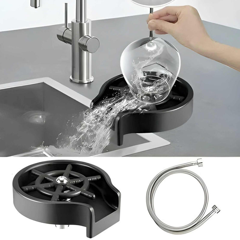 Automatic Cup Washer Kitchen Sink Glass Rinser