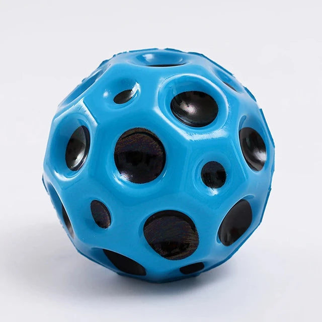 Super High Bouncing Colorful Space Moon Ball Random Color (Pack Of 2)