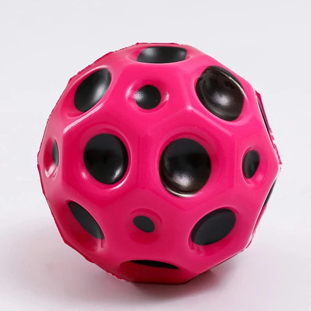 Super High Bouncing Colorful Space Moon Ball Random Color (Pack Of 2)