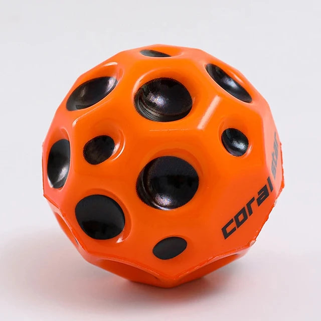 Super High Bouncing Colorful Space Moon Ball Random Color (Pack Of 2)