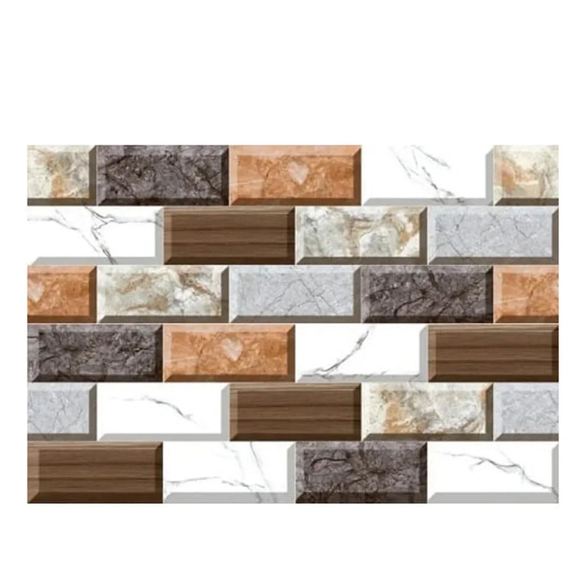 Waterproof Self-Adhesive Tile Stickers – Pack of 24