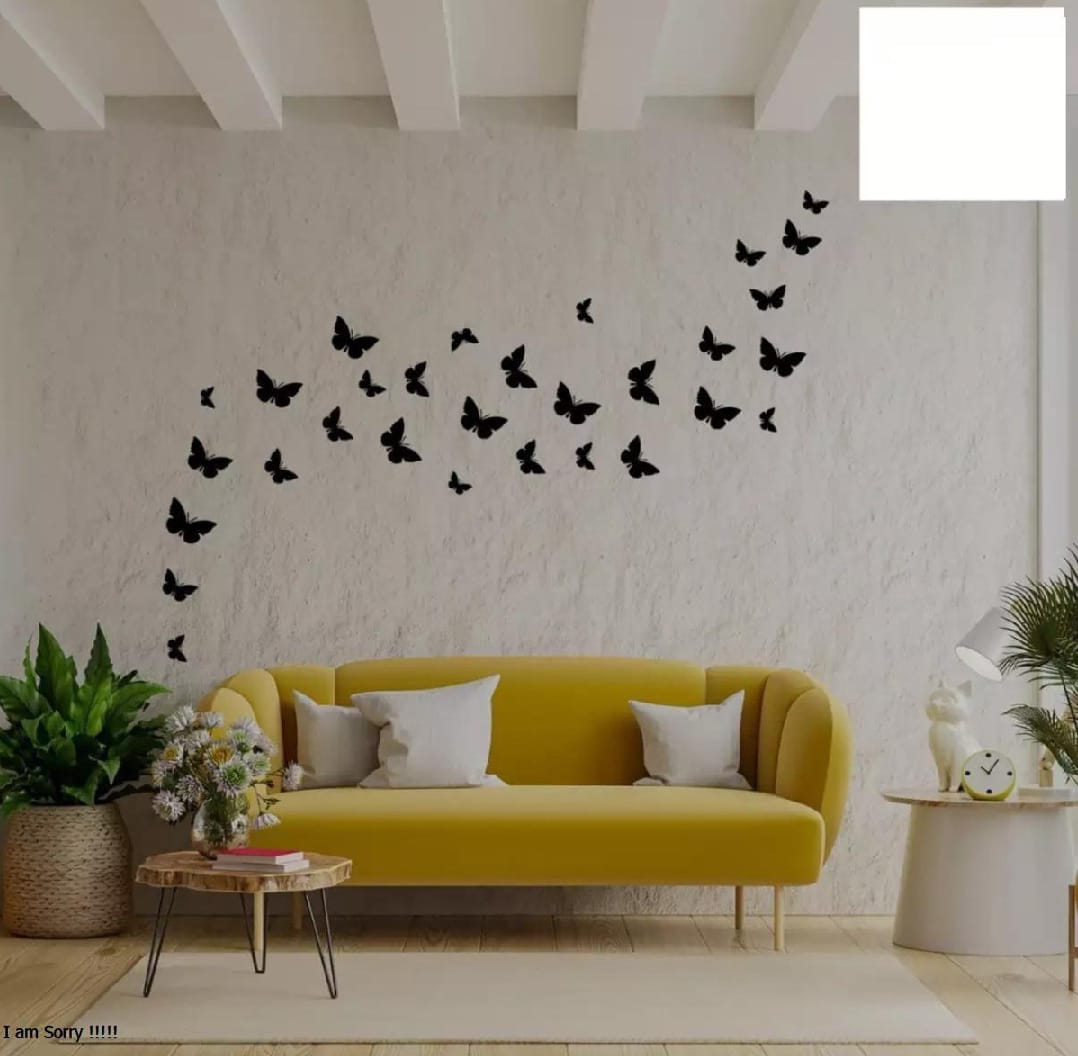 Pack of 30 – 3D Wooden Butterfly Wall Decor for Home & Kids' Rooms
