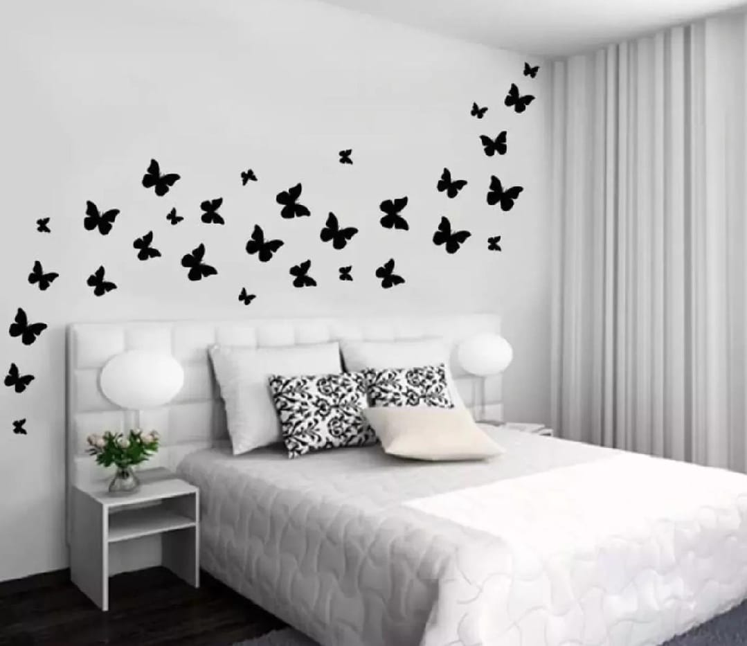 Pack of 30 – 3D Wooden Butterfly Wall Decor for Home & Kids' Rooms