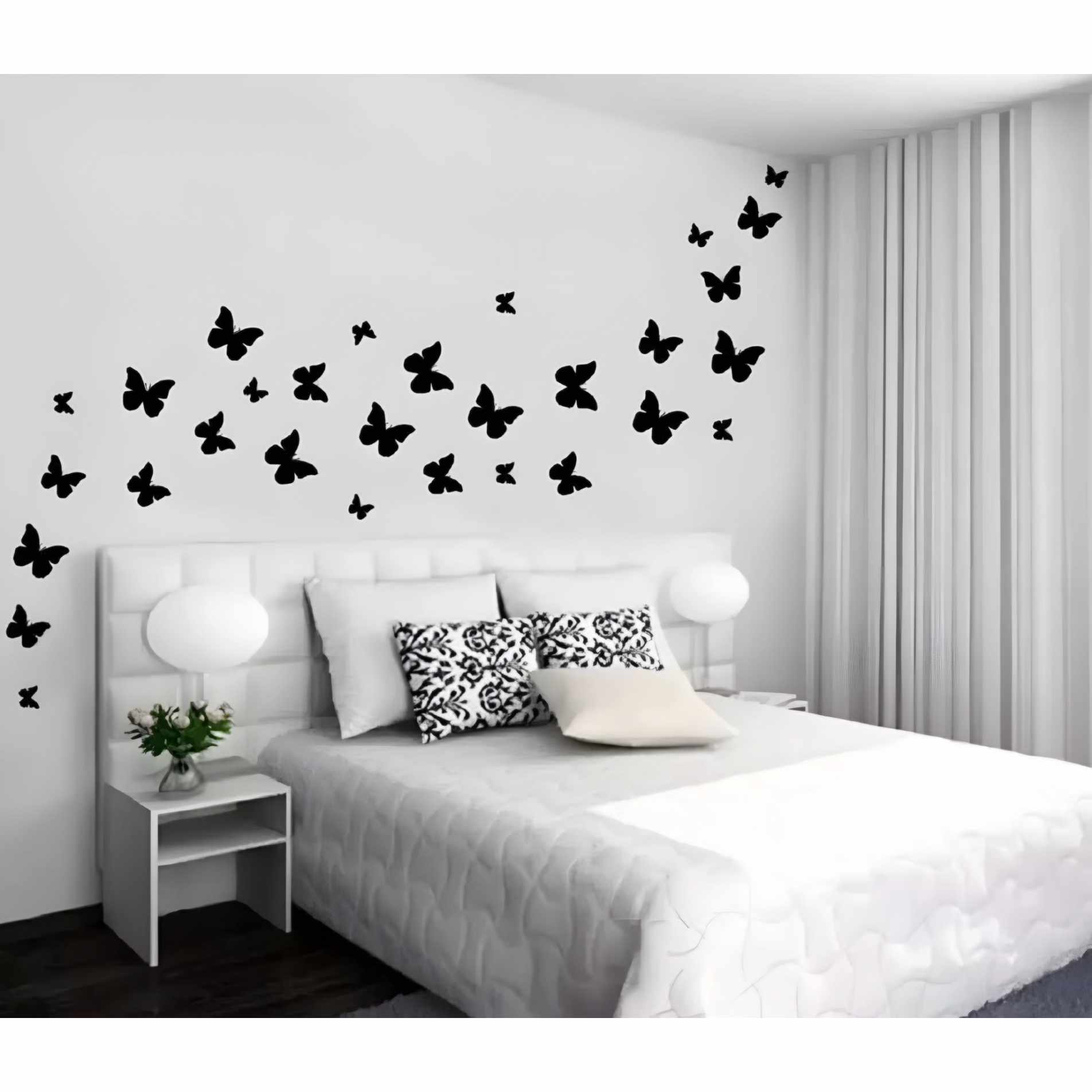 Pack of 30 – 3D Wooden Butterfly Wall Decor for Home & Kids' Rooms