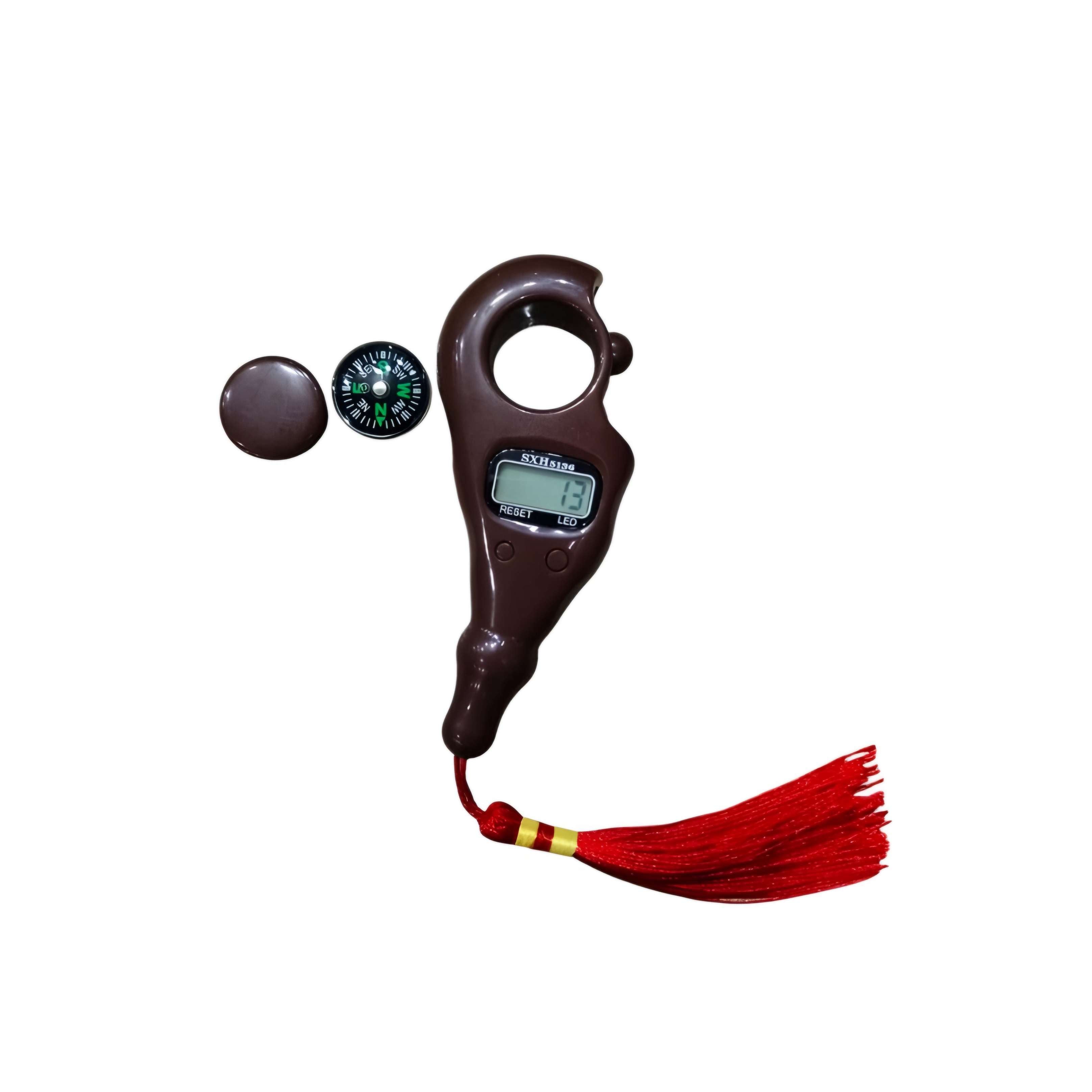 Digital Counter Rotating Prayer Beads Portable Finger Tasbeeh (random color)