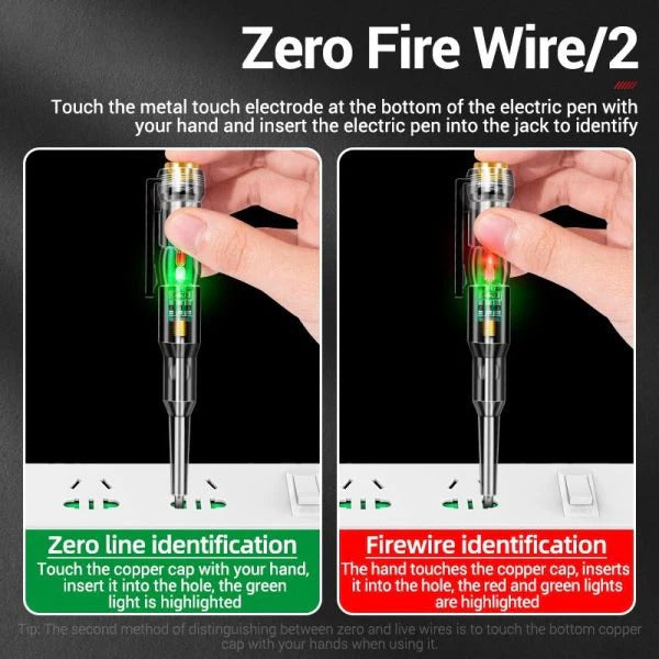 Electrical Voltage Tester Pen with LED Indicator