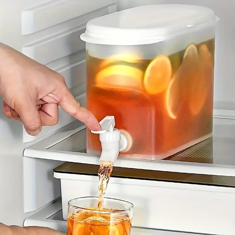 1.5L Large Capacity Low to High Temperature Refrigerator Juice Drink Dispenser with Faucet For Home and Outdoor