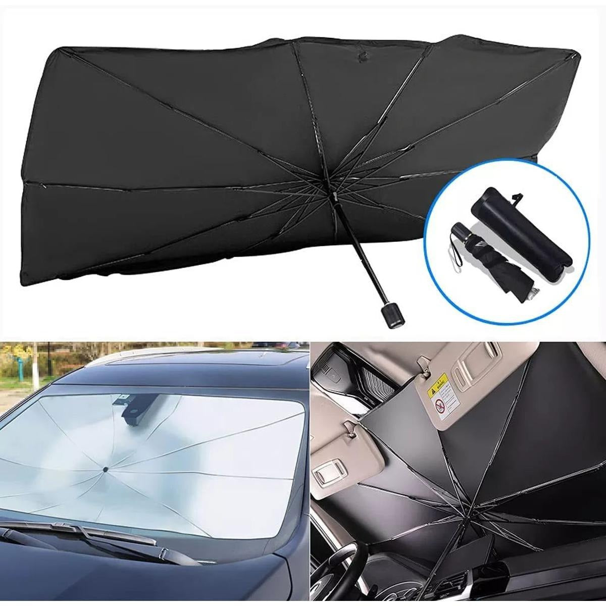 Car windshield sun shade umbrella