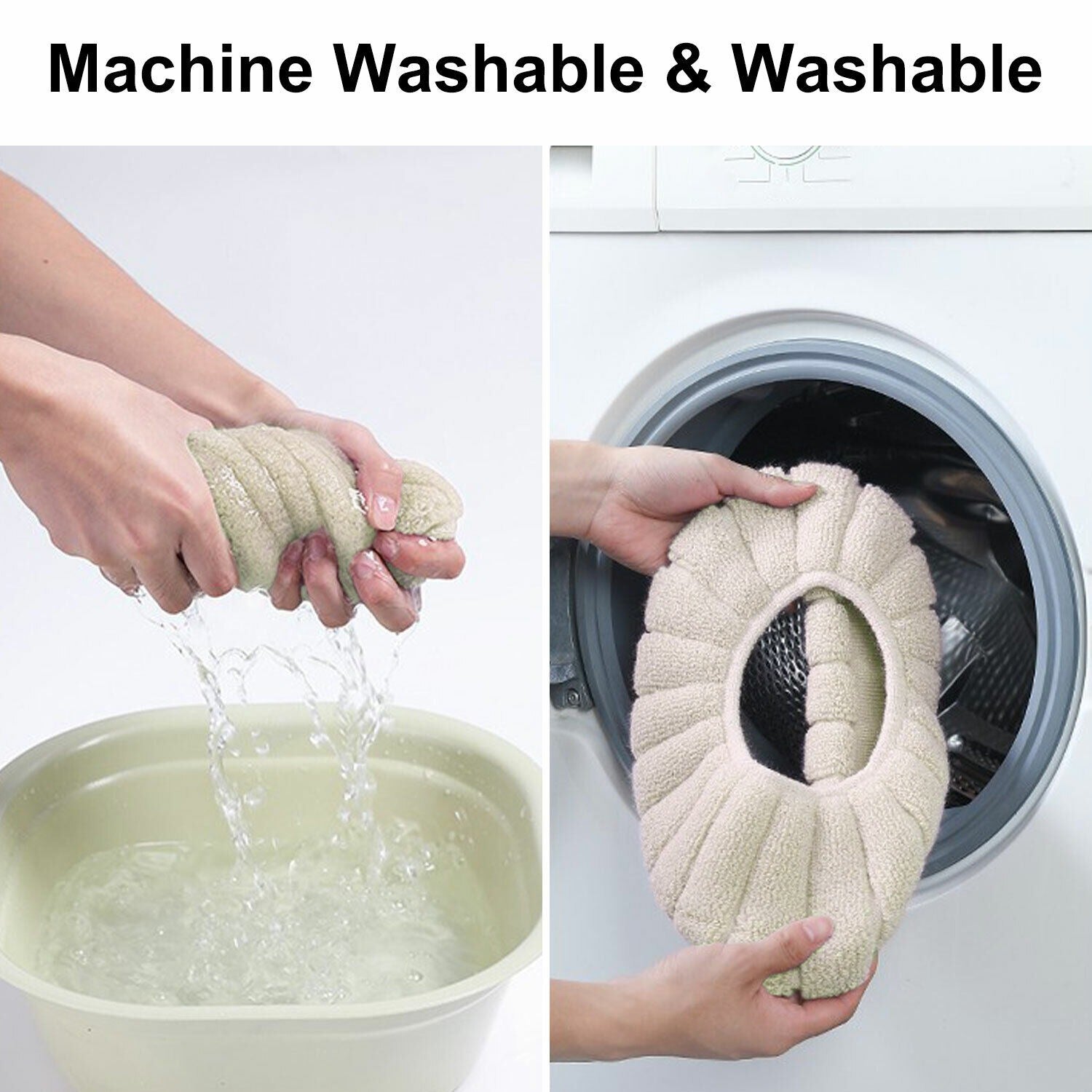 Universal Soft-Touch Cushioned Toilet Seat Cover – Machine Washable Plush Comfort