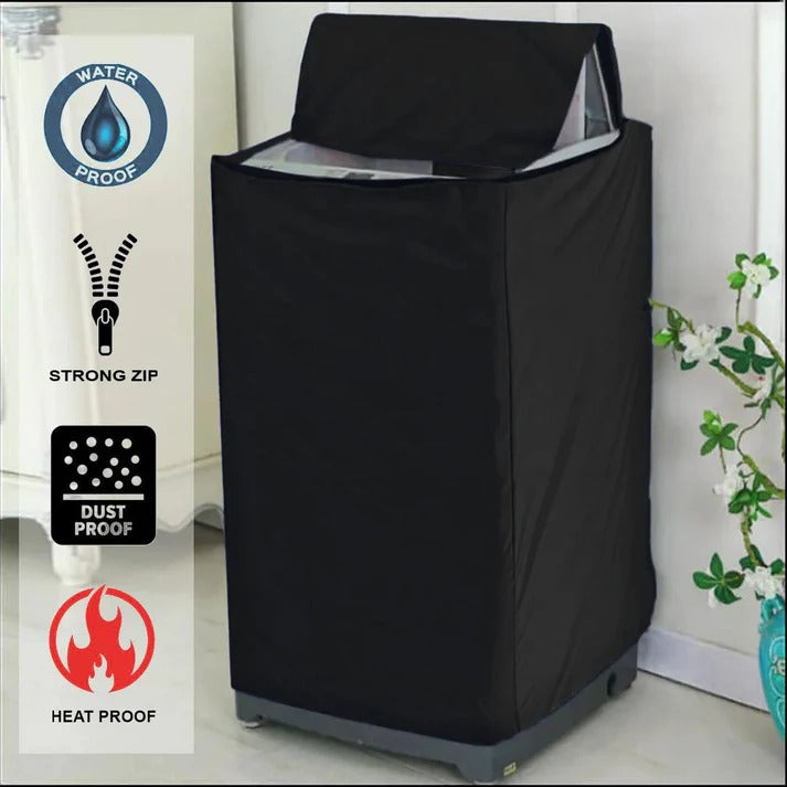 Washing machine cover black