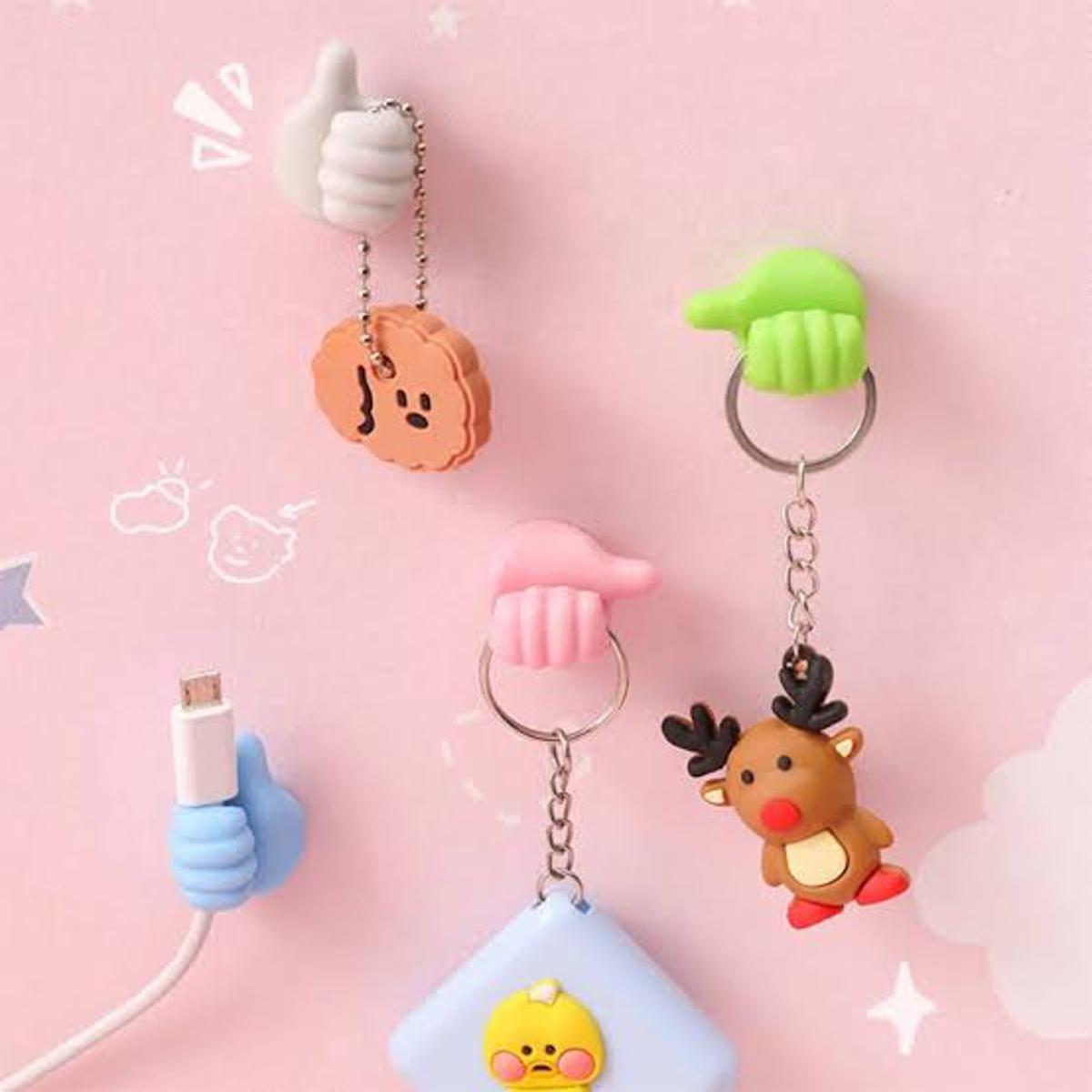 Silicone Thumb-Shaped Wall Hooks – Pack of 10