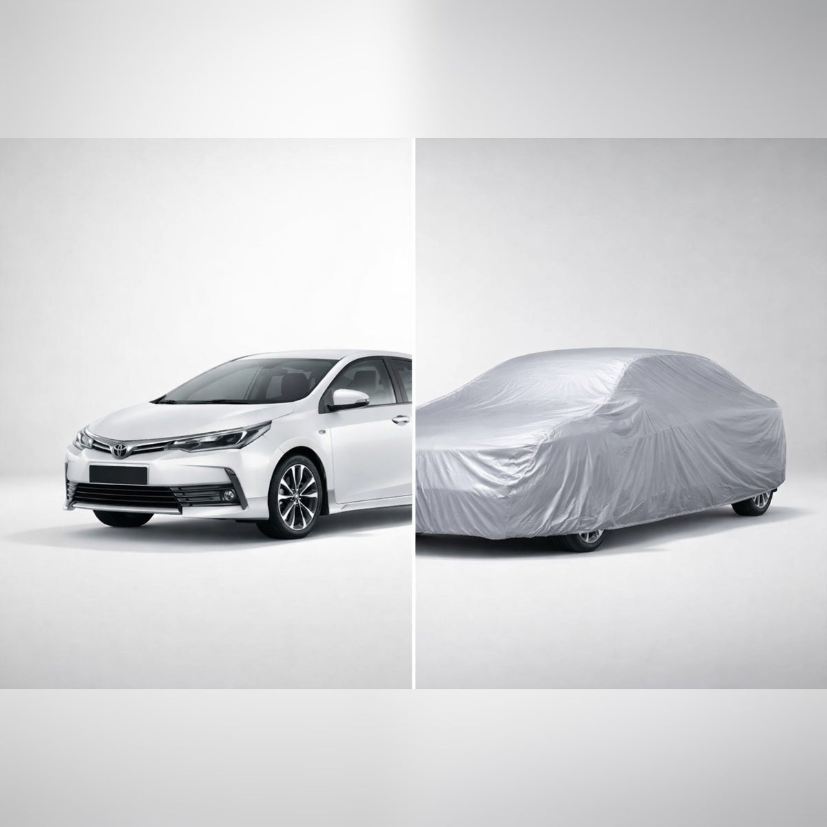 Corolla with and without cover