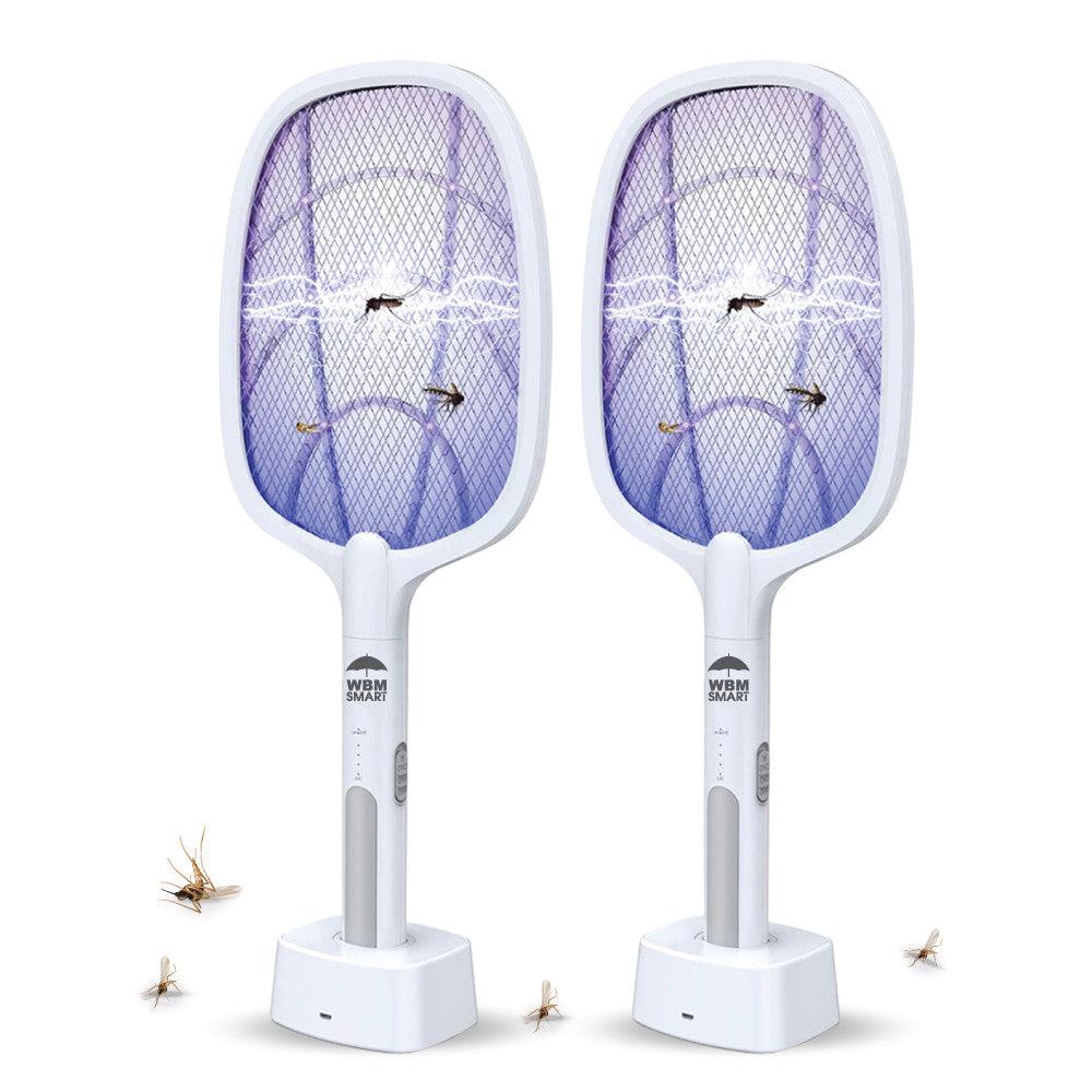 2 In 1 DualCharge Mosquito Zapper Racket Large Size